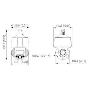 DH SD3E405DB-GNY-A-PV1 Villa Interconnection Security Solution 4MP 5x TiOC WizSense Network PTZ Security <b>Camera</b> PoE Night Vision - Product Image 6