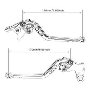 Palancas de Embrague y Freno NiceCNC de Aluminio CNC de 170 mm para <span class=keywords><strong>Yamaha</strong></span> Raptor 700/R/SE 2008-2019 2020 - Product Image 3