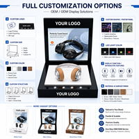 Support d'affichage pour casque Bluetooth personnalisable en acrylique magnétique pour produits numériques