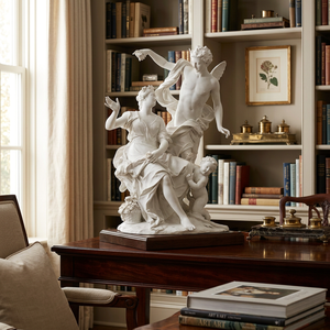 Sculptures <span class=keywords><strong>Renaissance</strong></span> Trio, représentant des anges et des femmes, retrouvées dans les jardins <span class=keywords><strong>de</strong></span> maisons <span class=keywords><strong>de</strong></span> prestige et les expositions <span class=keywords><strong>de</strong></span> galeries. Sculpture en marbre. - Product Image 5