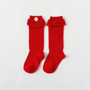 Bonypony 0-3 ans, chaussettes hautes pour bébé, nouveau-né, tout-petit, en coton peigné, pompons, pour filles - Product Image 5
