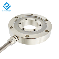 Capteur cylindrique circulaire Type anneau cellule de charge 100kg 5T bouton en acier inoxydable capteur de Force de Compression pour machines