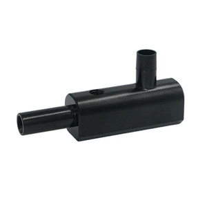 Custom High Precision CNC <b>Machining</b> <b>Service</b>, Black Anodized Aluminum Inline Adapter & Manifold for Fluid Transfer Systems - Product Image 3