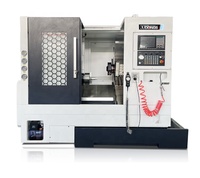Tour CNC 4 axes à banc incliné avec rail de guidage linéaire TCK50DY-8, outillage mobile multi-axes
