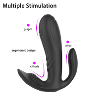 Masseur de prostate masculin, vibrateur anal, stimulateur du clitoris et du point G, triple stimulation, télécommande, vibrateur portable pour femmes