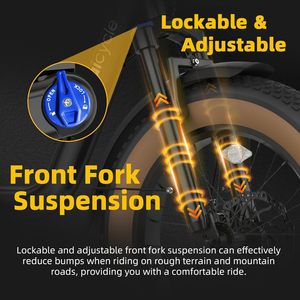 Bicicletta Elettrica Baicycle 1500W di Picco per Adulti, E-Bike con Pneumatici Fat da 20 Pollici, Autonomia Massima di 90 Miglia, Velocità Massima di <span class=keywords><strong>28</strong></span> MPH, Bicicletta Elettrica Step-Thru - Product Image 6