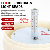 Luz Estroboscópica de Advertencia LED Reflectante, Audiovisual, de Gran Tamaño, 12V 24V 220V, para Caseta de Vigilancia, Vehículo, Embarcación