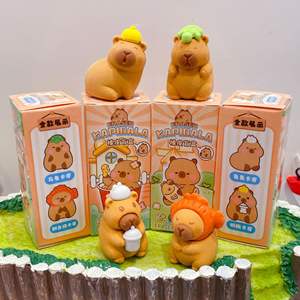 RJ gran oferta 24 Uds dibujos animados <span class=keywords><strong>3D</strong></span> Capybara borrador caja ciega lindo escritura dibujo lápiz borradores papelería oficina escuela suministros nuevo - Product Image 6