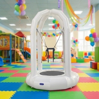 Château gonflable intérieur en PVC avec trampoline et jeux de saut à l'élastique pour aire de jeux sportive