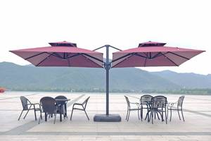 Lampes solaires LED de luxe à double auvent, étanches et légères, pour café en plein air, salon, hôpital - Product Image 6