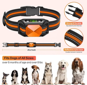 Venta al por mayor logotipo personalizado perro dispositivo antiladridos con advertencia de choque vibración <span class=keywords><strong>Beeper</strong></span> <span class=keywords><strong>collar</strong></span> de ladridos para perros - Product Image 3