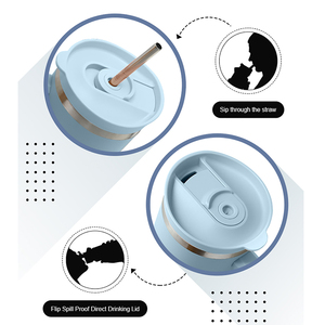 Everich ODM Thiết Kế Tái Sử Dụng Lfgb 64Oz Miệng Rộng Đôi Tường Chân Không Thép Không Gỉ Du Lịch Cốc Cốc Cốc Với Xử Lý Và Rơm - Product Image 5