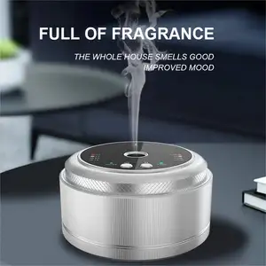 Newest Fashion Aluminum Alloy Cordless Automatic Car Scent Diffuser Wireless Essential Oil Low Noise Air Freshener Diffuser