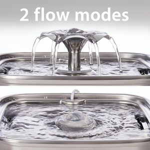 Fontaine à eau automatique pour chats et chiens, lauréate du <span class=keywords><strong>prix</strong></span> Veken Innovation, 108 oz/32 L, 3 filtres de remplacement, tapis en silicone (argent), 2,65 lb - Product Image 6