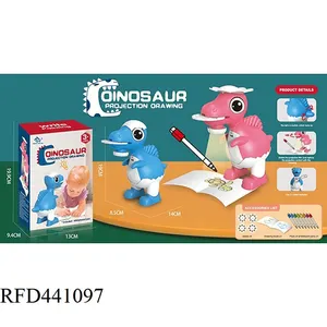 Jouets d'apprentissage pour enfants, jouet éducatif, à thème de dinosaure, avec 4 diapositives et 8 stylos