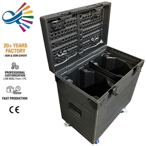Flight cases de transport robustes en plastique PE PP, étanches IP65, pour câbles de projecteurs de scène, écrans LED et équipements de tournée - Product Image 1