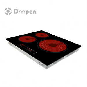 Table de cuisson encastrable en céramique 2 feux, plaque de cuisson infrarouge double, cuisinière à induction électrique, directement de l'usine - Product Image 2