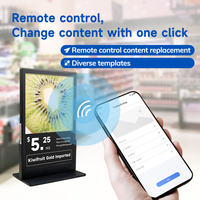 Etiqueta Electrónica de Estante MinewTag de 10.1 Pulgadas con Soporte en Forma de T, Pantalla LCD a Todo Color, con BLE/WiFi para Tiendas Especializadas