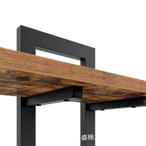 <b>Wall</b> <b>Mounted</b> Wooden <b>Shelf</b> 2 Tier Storage Rack For Kitchen Bathroom Living Room Decorative Display Organizer Durable Multipurpose - Product Image 2