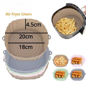 Plaque de cuisson pour four sans BPA de qualité alimentaire, réutilisable, avec panier en silicone pour friteuse à air, accessoires pour pizza et poulet frit - Product Image 2