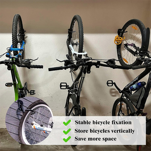 <span class=keywords><strong>Crochet</strong></span> mural robuste en acier pour vélo, lot de 2, système d'organisation et de rangement pour mur à lattes, <span class=keywords><strong>crochet</strong></span> utilitaire pour vélo - Product Image 4