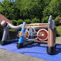 Jeu de lancer de hache gonflable de haute qualité pour événements, jeu interactif gonflable, jeu de lancer de hache gonflable
