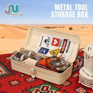 Portable Travel Coffee Set with Metal Toolbox 8-in-1 Outdoor Camping Kit, Folding <strong>Burner</strong>, <strong>Kettle</strong>, Cups, Scale, Waterproof Case - Product Image 2