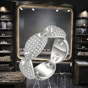 Ruizuan พลอยตัดยอดเยี่ยมตลอดกาลชุบทอง Moissanite S925สำหรับงานแต่งงานของบุคคลที่สามที่ได้รับการรับรองเครื่องประดับแฟชั่น - Product Image 2