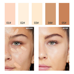 Özel etiket uzun ömürlü makyaj kozmetik su geçirmez yüksek çözünürlüklü kapatıcı tek Vegan cilt tam kapsama kapatıcı krem - Product Image 3