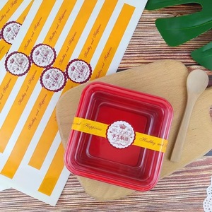Etiquetas Redondas de Papel Frágil para Empaque de Productos Horneados, Etiquetas Impermeables para Sellado de Repostería - Product Image 1