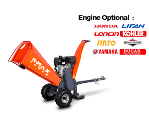 Tuv Ce Được Phê Duyệt Kéo 15HP Mulcher Chipper Bốn Đột Quỵ Xăng Gỗ Chipper Tự Động Cho Ăn Trung Quốc Mini Gỗ Chipper Shredder - Product Image 3