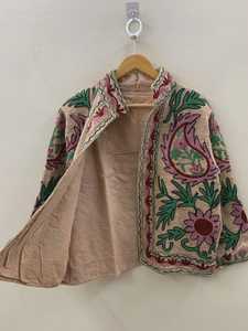 เสื้อแจ็คเก็ตบอมเบอร์ TNT Suzani ปักลายสัตว์ ผ้าฝ้ายทอระบายอากาศได้ดี ทรงปกติ สำหรับฤดูใบไม้ผลิและฤดูหนาว เหมาะเป็นของขวัญสำหรับเธอ - Product Image 5
