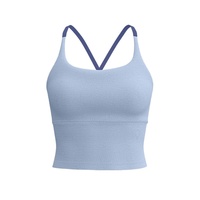 Soutien-gorge de sport personnalisé pour femme à maintien élevé avec bretelles croisées, séchage rapide, pour la course, le yoga et le fitness, grandes tailles, ensemble 2 pièces, modèle BX2138