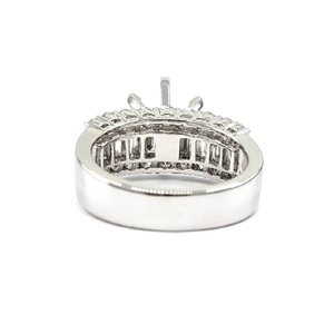 Fine Jewellery Precious High Quality 14k Solid White Gold Real Diamond Round Shape Luxury Solitaire <b>Ring</b> for Wedding Gift - Product Image 2