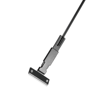 Kit d'outils de nettoyage d'aquarium 6-en-1 |   Grattoir à algues, brosse éponge, râteau à gravier et épuisette, manche extensible pour l'entretien des aquariums