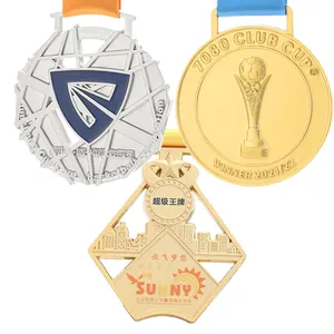 制造商定制金属运动压铸奖牌足球排球奖奖杯奖牌篮球