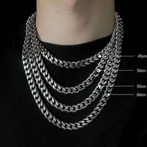 3mm 5mm 7mm 9mm joyería impermeable no deslustre 18K PVD chapado en oro de acero inoxidable <span class=keywords><strong>collar</strong></span> de cadenas de eslabones cubanos - Product Image 3