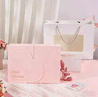 Boîte cadeau rose et violette haut de gamme, boîte vide pour anniversaire, boîte souvenir premium pour la Saint-Valentin, emballage pour rouge à lèvres