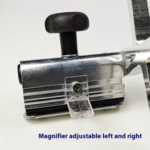 Piastra di Posizionamento di Precisione in Acciaio per Sega a Pannello, Accessori per Sega a Carro Scorrevole, Righello di Supporto per Taglio - Product Image 2