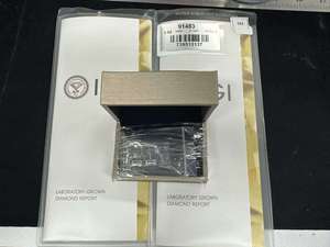 Boucles d'oreilles en or massif 14k 18k avec diamants de laboratoire certifiés IGI HPHT CVD, 4 griffes, clous de laboratoire, 1 2 3 carats - Product Image 5