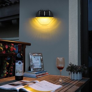 Lampe murale solaire AIBO, lumière chaude, éclairage décoratif de jardin, cour, paysage extérieur - Product Image 1