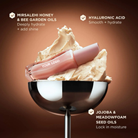 Baume à lèvres hydratant et nourrissant de fabrication OEM, gloss vegan repulpant, huile à lèvres fruitée pour un effet repulpant