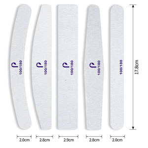 <span class=keywords><strong>2021</strong></span> privado etiqueta personalizada 80/80 personalizado 100/180 80 100, 150, 180, 240 Emery Board grano cuadrado media luna <span class=keywords><strong>de</strong></span> <span class=keywords><strong>uñas</strong></span> con Logo - Product Image 5