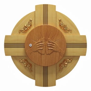 Tabernáculo de <span class=keywords><strong>Iglesia</strong></span> Sagrada Tallado a Mano en Madera con Patrones Delicados, Mobiliario Religioso para el Altar - Product Image 1