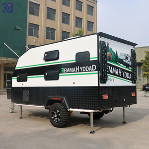 CAMPTRL Caravane mobile tout-<span class=keywords><strong>terrain</strong></span> avec une chambre, capacité <span class=keywords><strong>de</strong></span> charge <span class=keywords><strong>de</strong></span> 3000 kg, pour utilisation avec camion, <span class=keywords><strong>camping</strong></span> en plein air, en promotion - Product Image 3