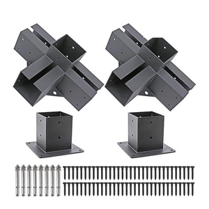 Taille personnalisée kit de <span class=keywords><strong>pergola</strong></span> facilement assemblé supports <span class=keywords><strong>connecteur</strong></span> de poutre en bois - Product Image 3