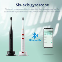 Brosse à dents électrique personnalisable avec logo APP, étanche, rechargeable, sonique, pour adultes