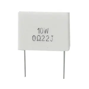 Grosir resistor 10w 10 ohm-Kualitas Tinggi untuk Resistor Semen Keramik 5W 10 Ohm 10R Tahan Semen
