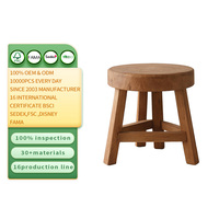 Tabouret bas en bois personnalisé pour plantes, petit banc rehausseur en bois, décoration minimaliste pour la maison, tabouret d'entrée, petite chaise en bois