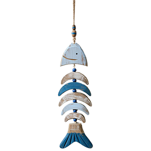 Gran Decoración de Pared de Madera Vintage con Diseño de Pez Tallado y Patrón Animal Moderno, Ideal para Graduaciones y Bodas, Atrae la Buena Suerte - Product Image 6